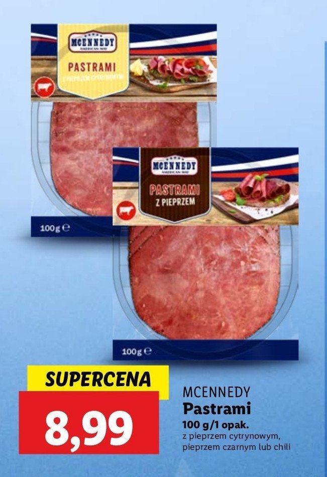 Pastrami wołowe z papryczką chili Mcennedy promocja