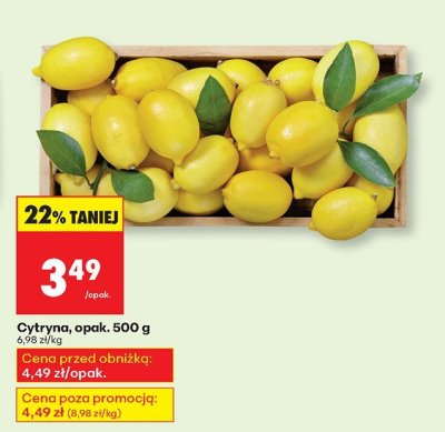 Cytryna opak. 500 g promocja w Biedronka