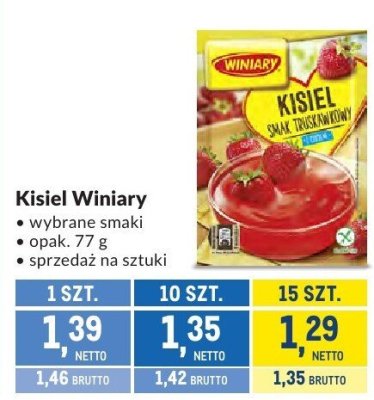 Kisiel Winiary wybrane smaki promocja w Makro