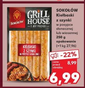 Kiełbaski z szynki w posypce wiosennej Sokołów grill house promocja