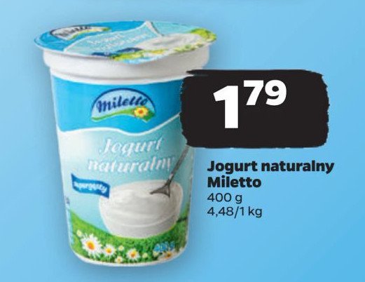 Jogurt naturalny Miletto promocja