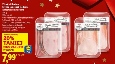 Schab wędzony dymem czereśniowym 200g promocja w Lidl