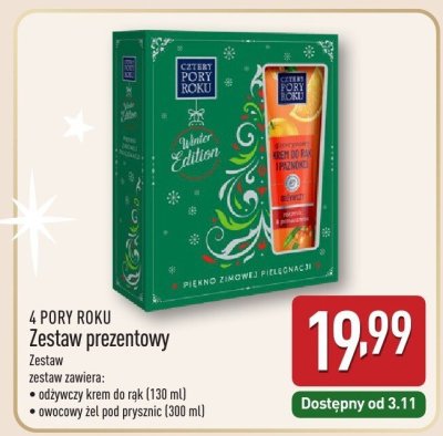 Zestaw 4 PORY ROKU Zestaw prezentowy promocja w Aldi