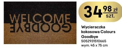 Wycieraczka kokosowa Colours Goodbye 5052931510465 wym. 45 x 75 cm promocja w Castorama