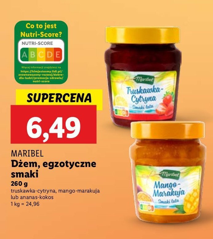 Dżem mango-marakuja Maribel promocja