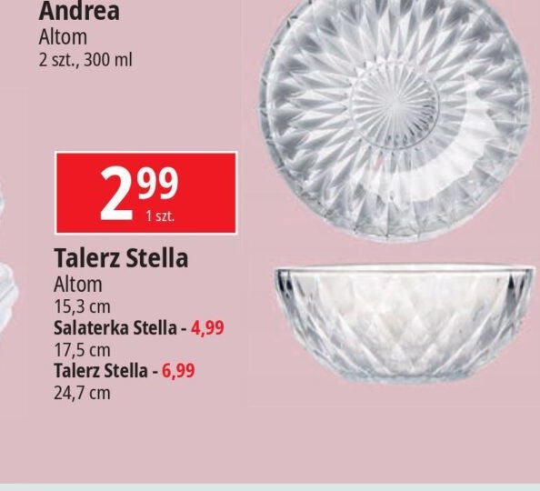 Talerz do ciasta stella 24.7 cm Altom promocja