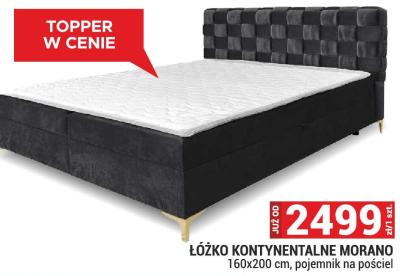 Łóżko kontynentalne MORANO 160x200 cm, pojemnik na pościel promocja w Merkury Market