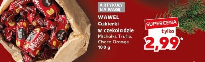 Cukierki w czekoladzie Michałki, Trufle, Choco Orange Wawel promocja w Kaufland
