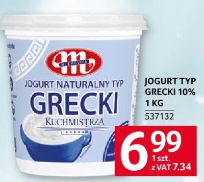Jogurt typ grecki 10% 1 kg Mlekovita promocja w Selgros