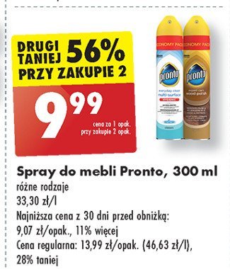 Spray do mebli classic Pronto wood promocja