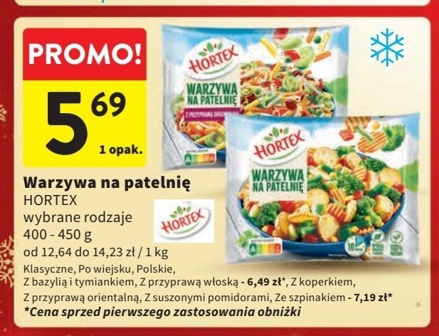 Warzywa na patelnię z bazylią i tymiankiem Hortex promocja