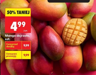 Mango dojrzałe promocja w Biedronka