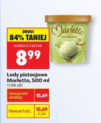 Lody pistacjowe, 500 ml promocja w Biedronka