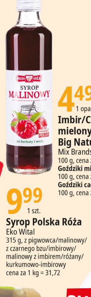 Syrop różany Polska róża promocja