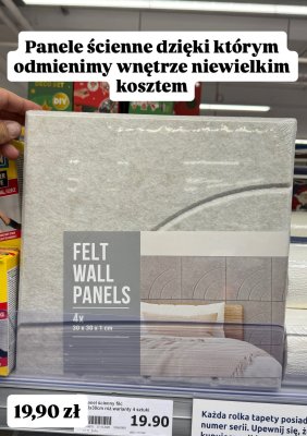 Panele ścienne 4 szt. promocja w Action