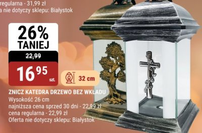 ZNICZ KATEDRA DRZEWO BEZ WKŁADU promocja w bi1