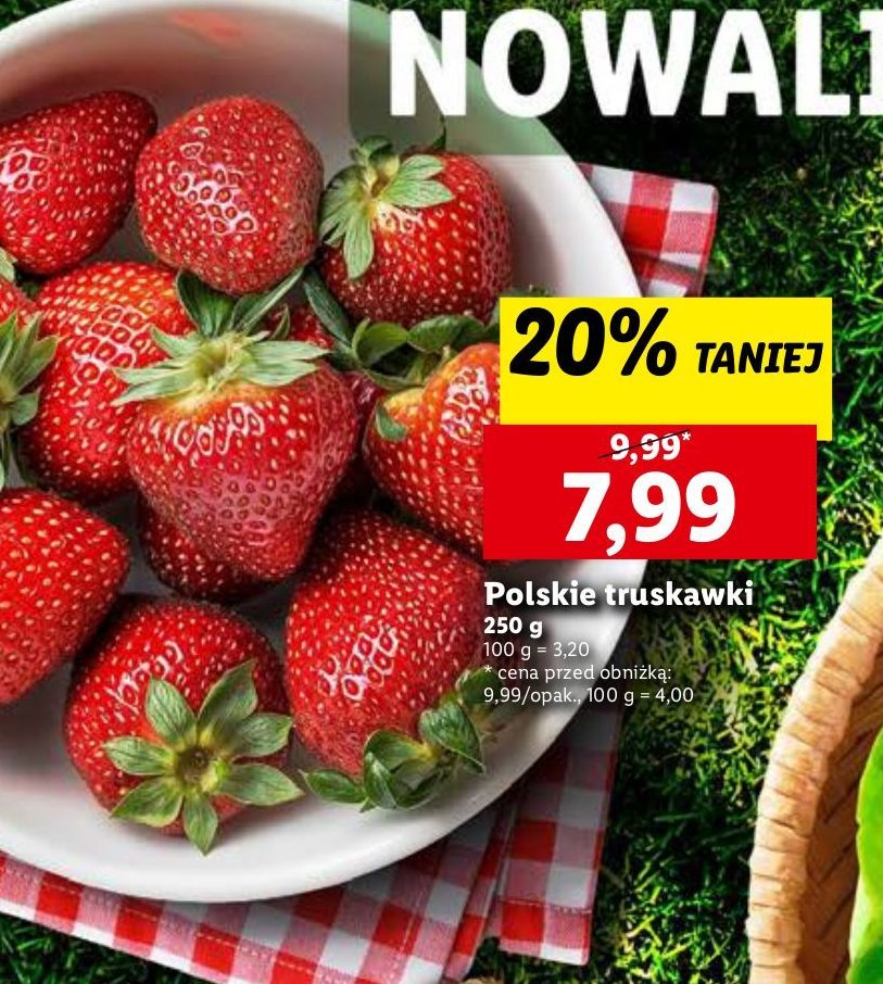 Truskawki polska promocja w Lidl