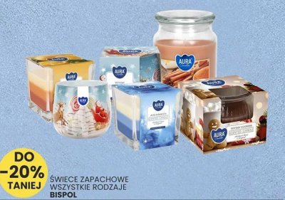Świece zapachowe Bispol wszystkie rodzaje promocja w Wafelek