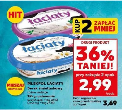 Serek 艣mietankowy z czosnkiem 艁aciaty promocja