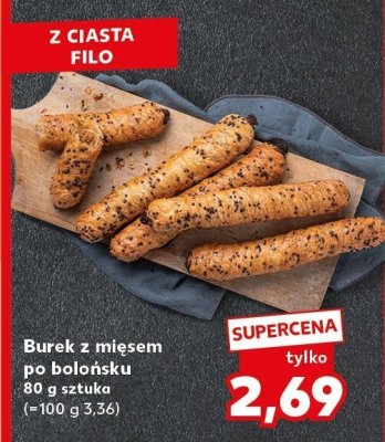 Burek z mięsem po bolońsku 80 g promocja w Kaufland