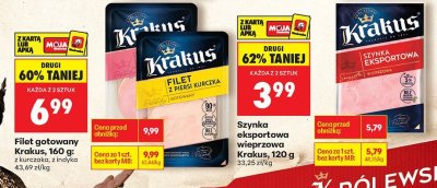 Filet gotowany Krakus z kurczaka z indyka promocja w Biedronka