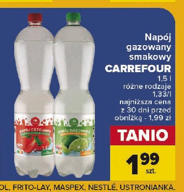 Woda limonkowa Carrefour classic promocja