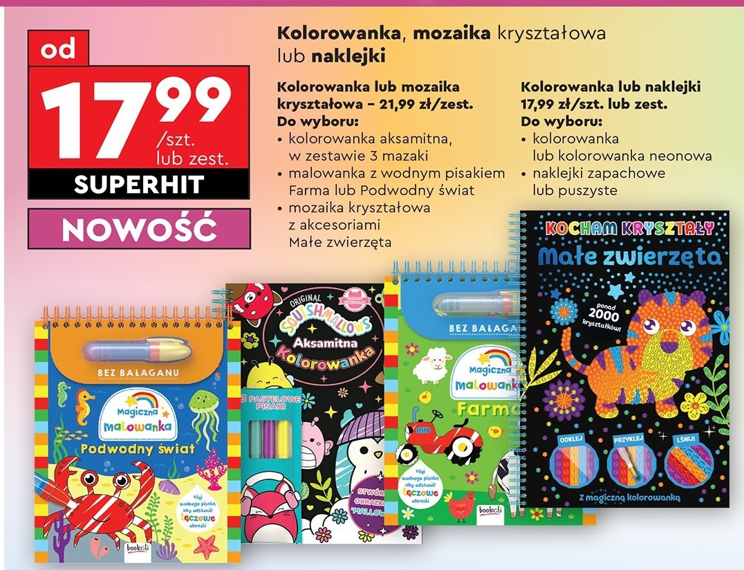 Kolorowanka neonowa promocja w Biedronka