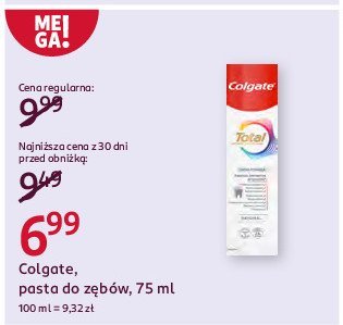 Pasta do z臋b贸w original Colgate total promocja