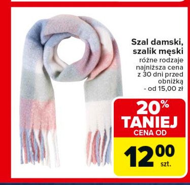 Szal męski promocja w Carrefour