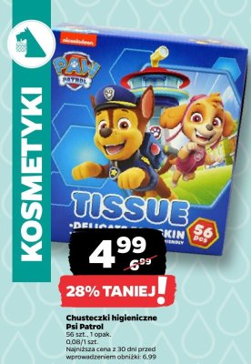 Chusteczki higieniczne 56 szt. promocja w Netto