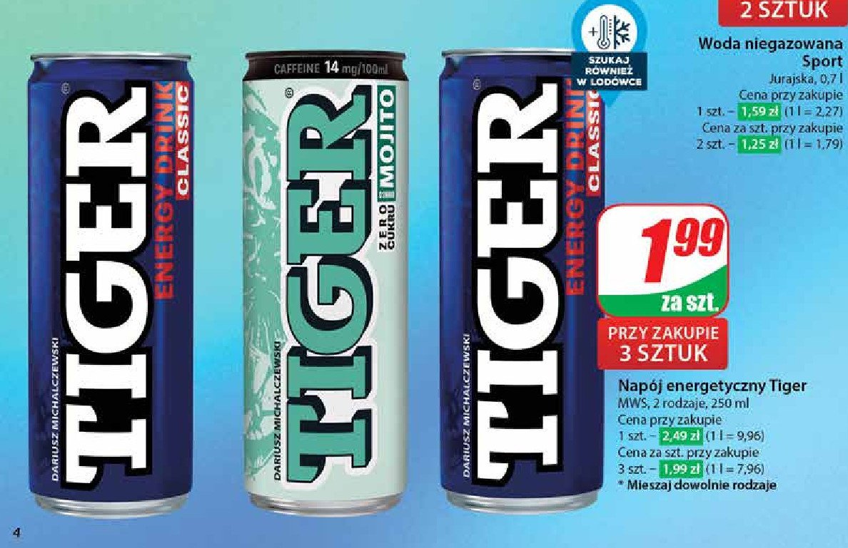 Napój mojito Tiger energy drink promocja