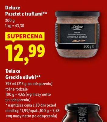 Greckie oliwki Deluxe różne rodzaje promocja w Lidl