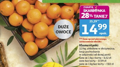 Klementynki juta promocja w Auchan