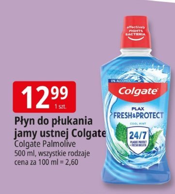 Płyn do płukania jamy ustnej Colgate Palmolive promocja w Leclerc