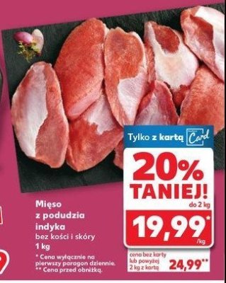 Mi臋so z podudzia indyka bez ko艣ci i sk贸ry promocja