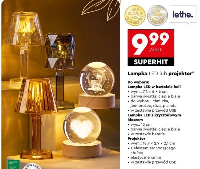 Lampka LED w kształcie kuli różne rodzaje promocja w Biedronka