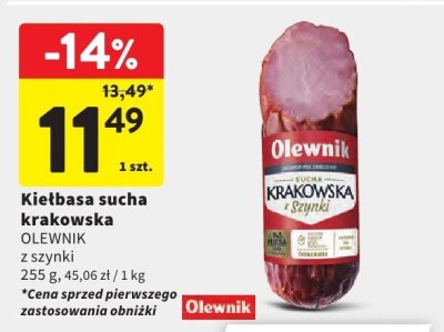 Kiełbasa promocja w Intermarche