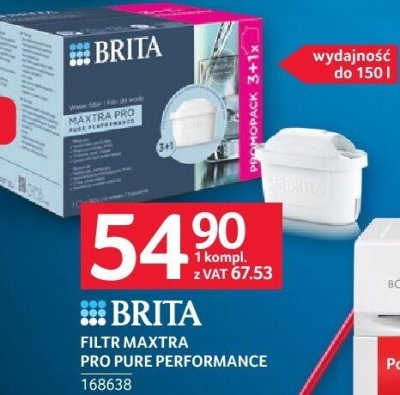 Filtr BRITA FILTR MAXTRA PRO PURE PERFORMANCE promocja w Selgros