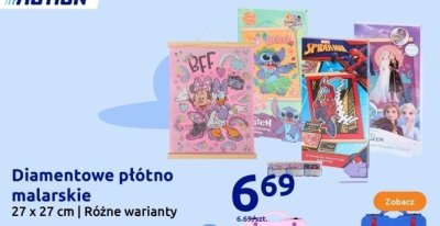 Diamentowe płótno malarskie różne warianty promocja w Action