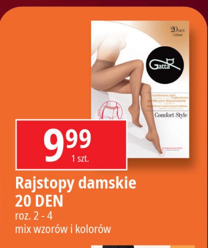 Rajstopy damskie comfort style 20 den rozm. 3 Gatta promocja