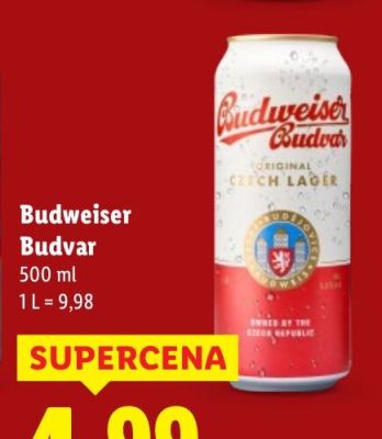 Piwo Budweiser Budvar promocja w Lidl