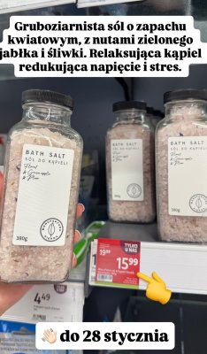 Sól do kąpieli Floral & Green apple & Plum różne rodzaje promocja w Rossmann