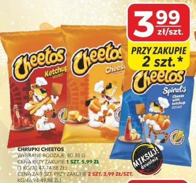 Chrupki Cheetos Cheese promocja w Top Market