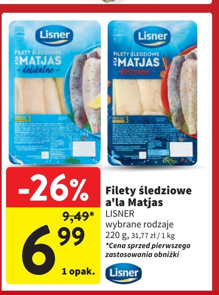 Filety śledziowe delikatne a'la matias Lisner promocja