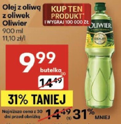 Olej z oliwą z oliwek Oliwier wybrane rodzaje promocja w Delikatesy Centrum