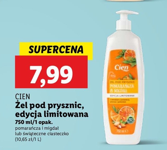 Żel pod prysznic cynamonowe ciasteczko Cien promocja