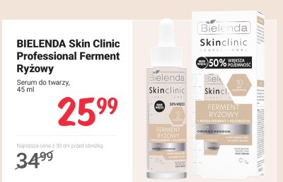 Serum do twarzy Skin Clinic Professional Ferment Ryżowy promocja w Rossmann