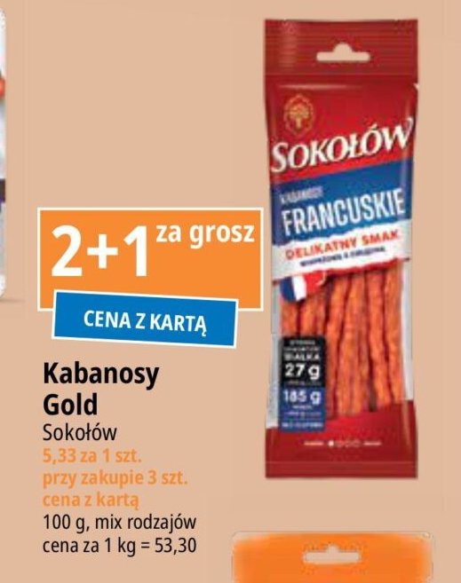 Kabanosy francuskie Sokołów promocja