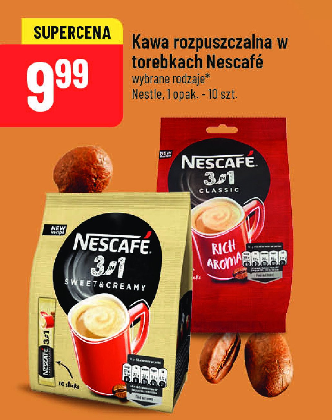 Kawa NESCAFE 3IN1 SWEET & CREAMY promocja