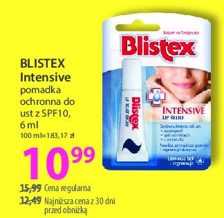 Balsam do ust intensive Blistex promocja